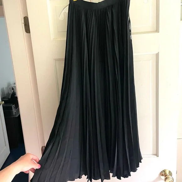 Vintage Purple Label Ralph Lauren Black Midi Skirt - Picture 1 of 5